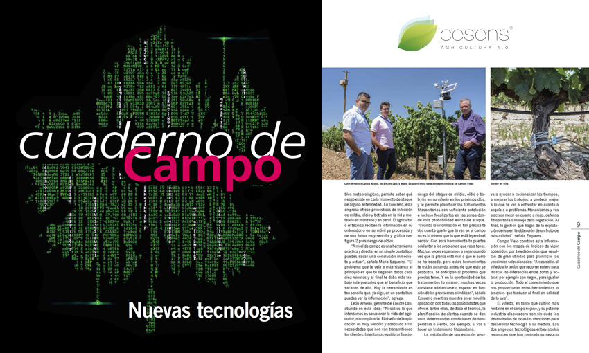 Cesens® in the magazine “Cuaderno de campo”